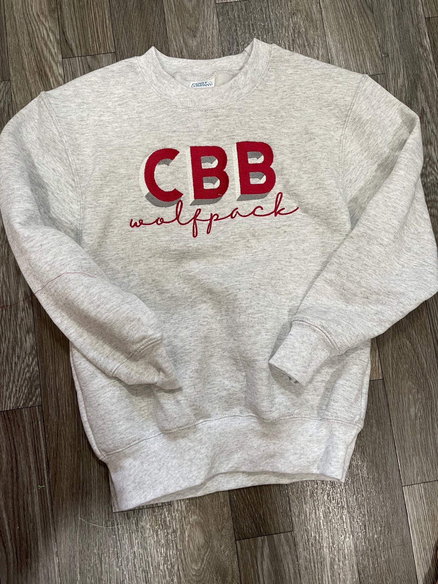 Embroidered School Spirit Sweatshirt