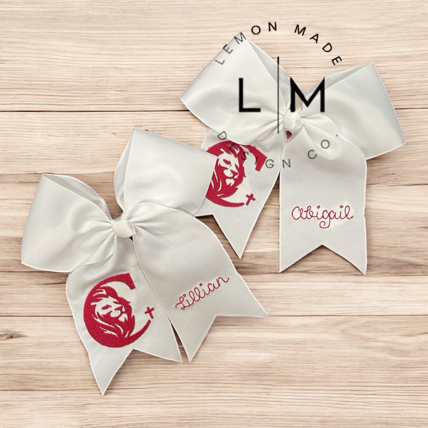 Embroidered Bow 3in Ribbon