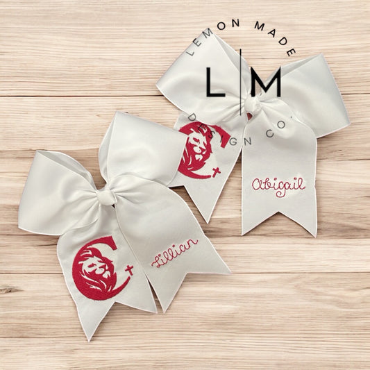 Embroidered Bow 3in Ribbon