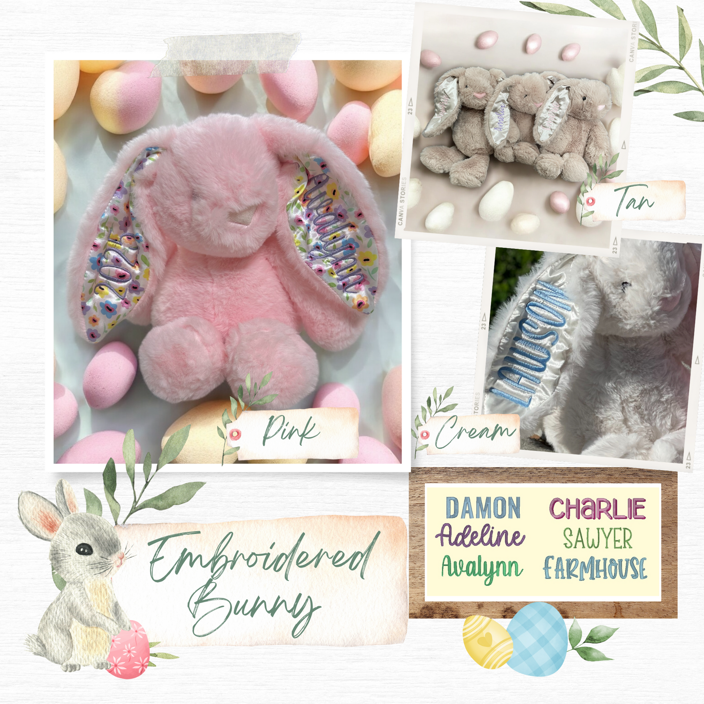 Embroidered Bunny