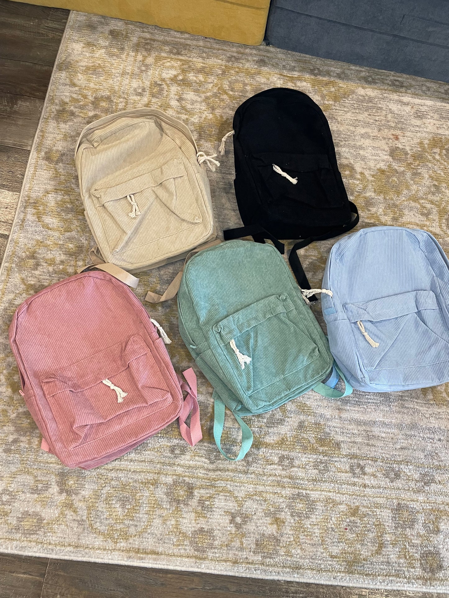 Corduroy Full-Sized Backpack