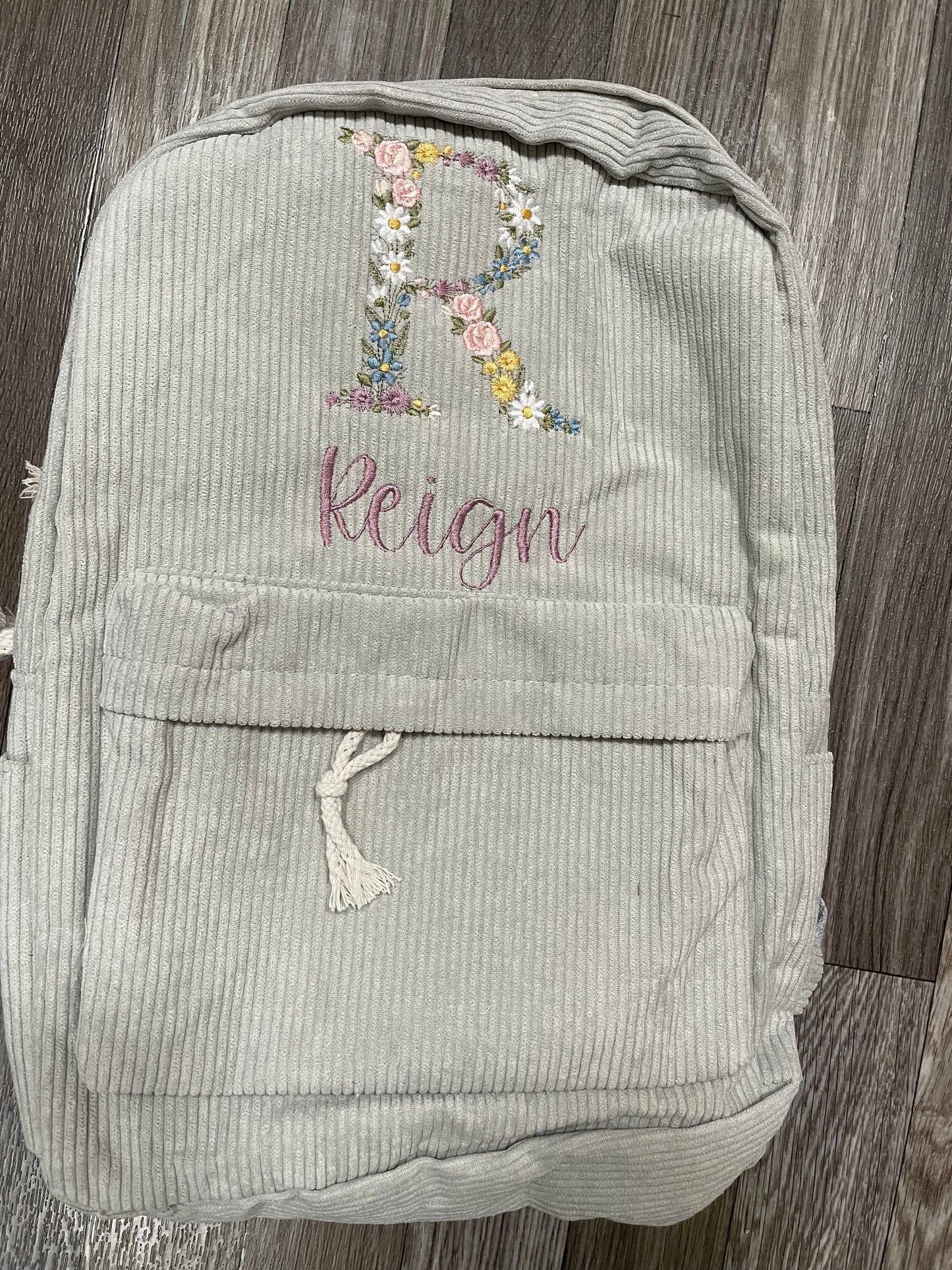 Corduroy Full-Sized Backpack