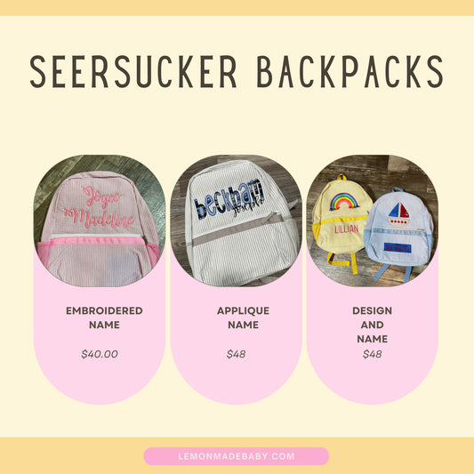 Seersucker Full-size Backpack