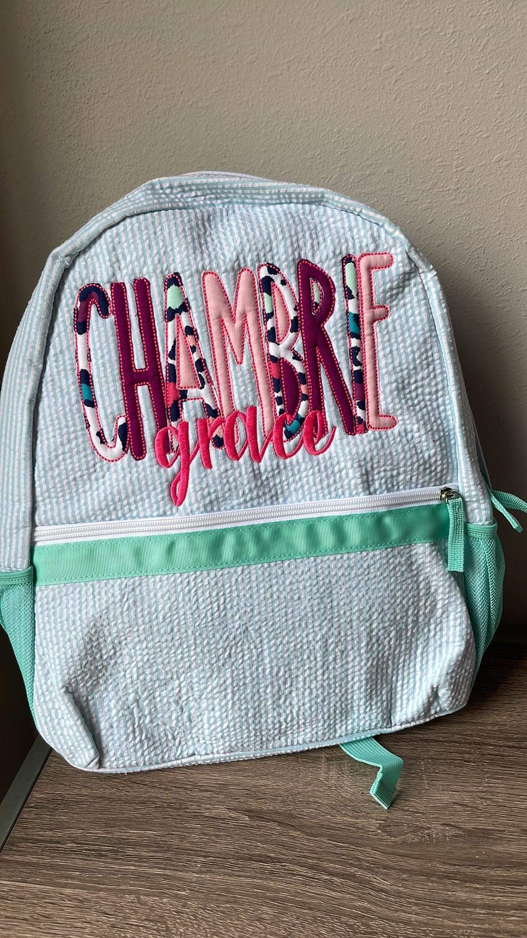 Seersucker Full-size Backpack