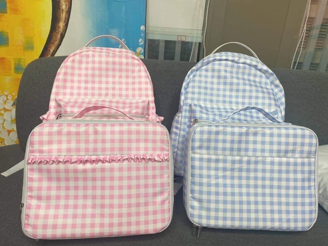 Gingham Nylon Lunchbox
