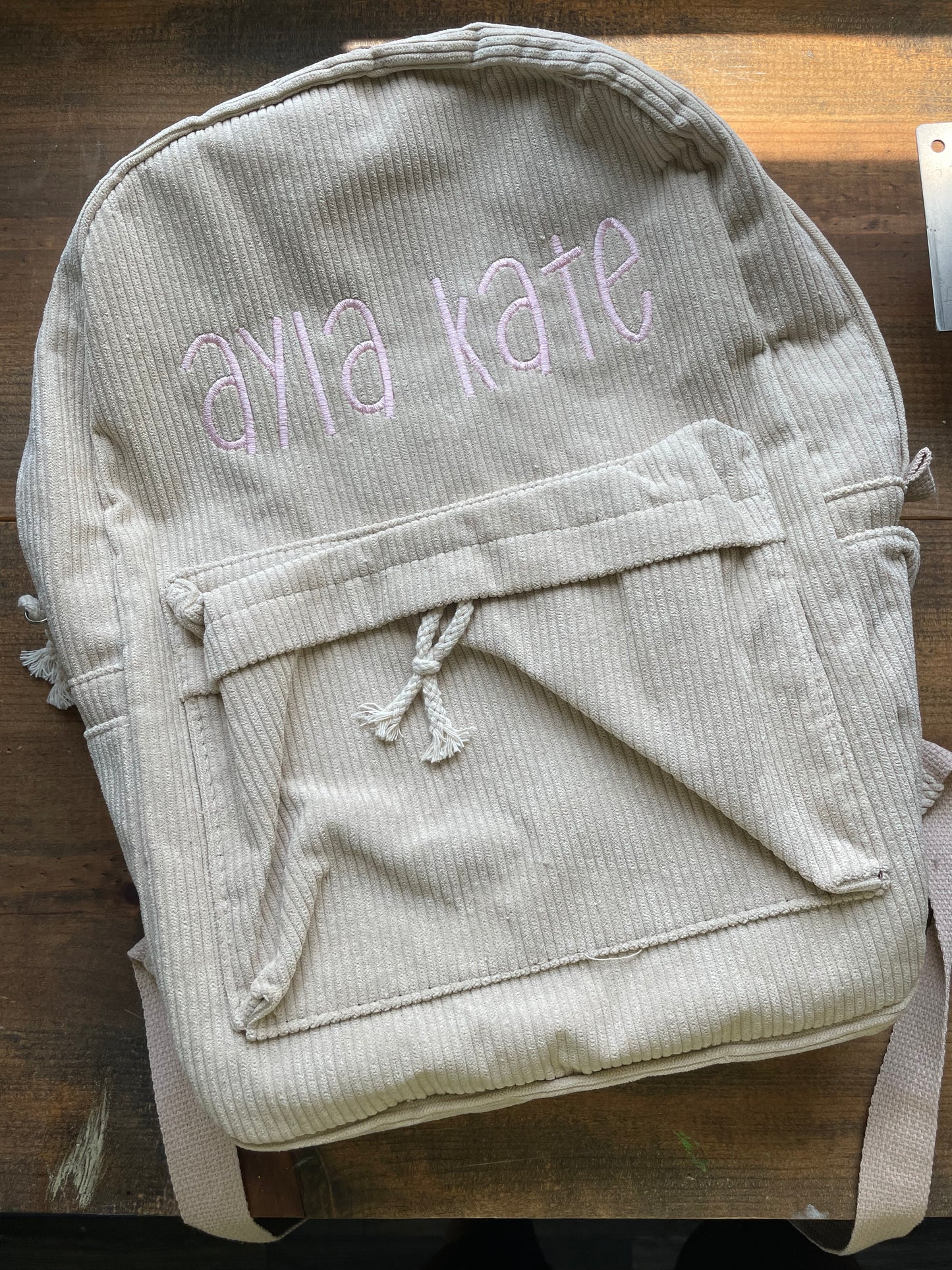 Corduroy Full-Sized Backpack
