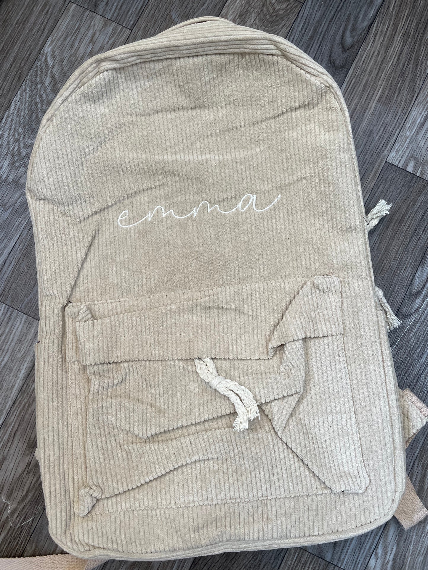 Corduroy Full-Sized Backpack