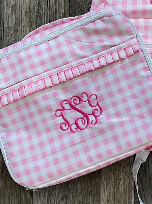 Gingham Nylon Lunchbox