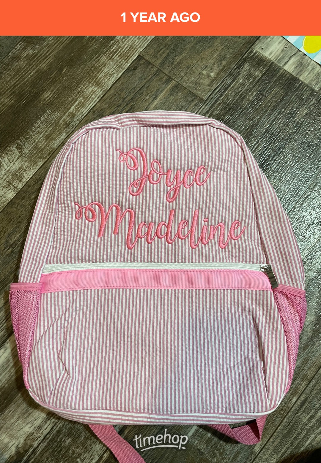 Seersucker Full-size Backpack