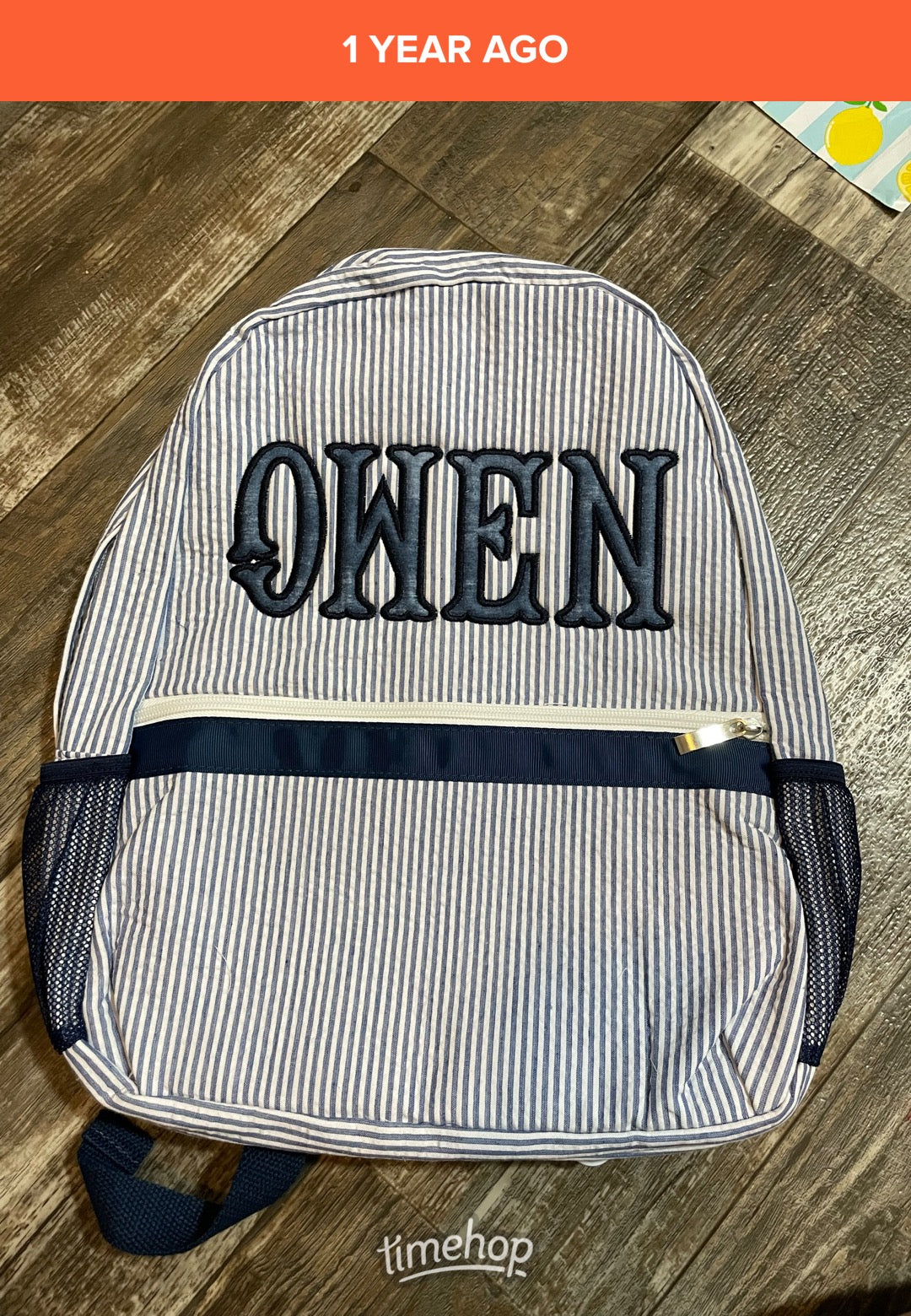 Seersucker Full-size Backpack