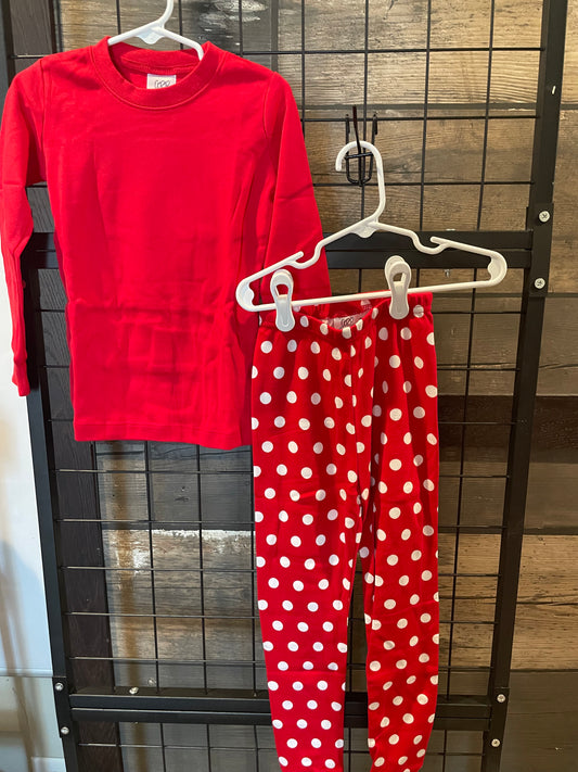 Small Red Polka Dot Pjs PJs