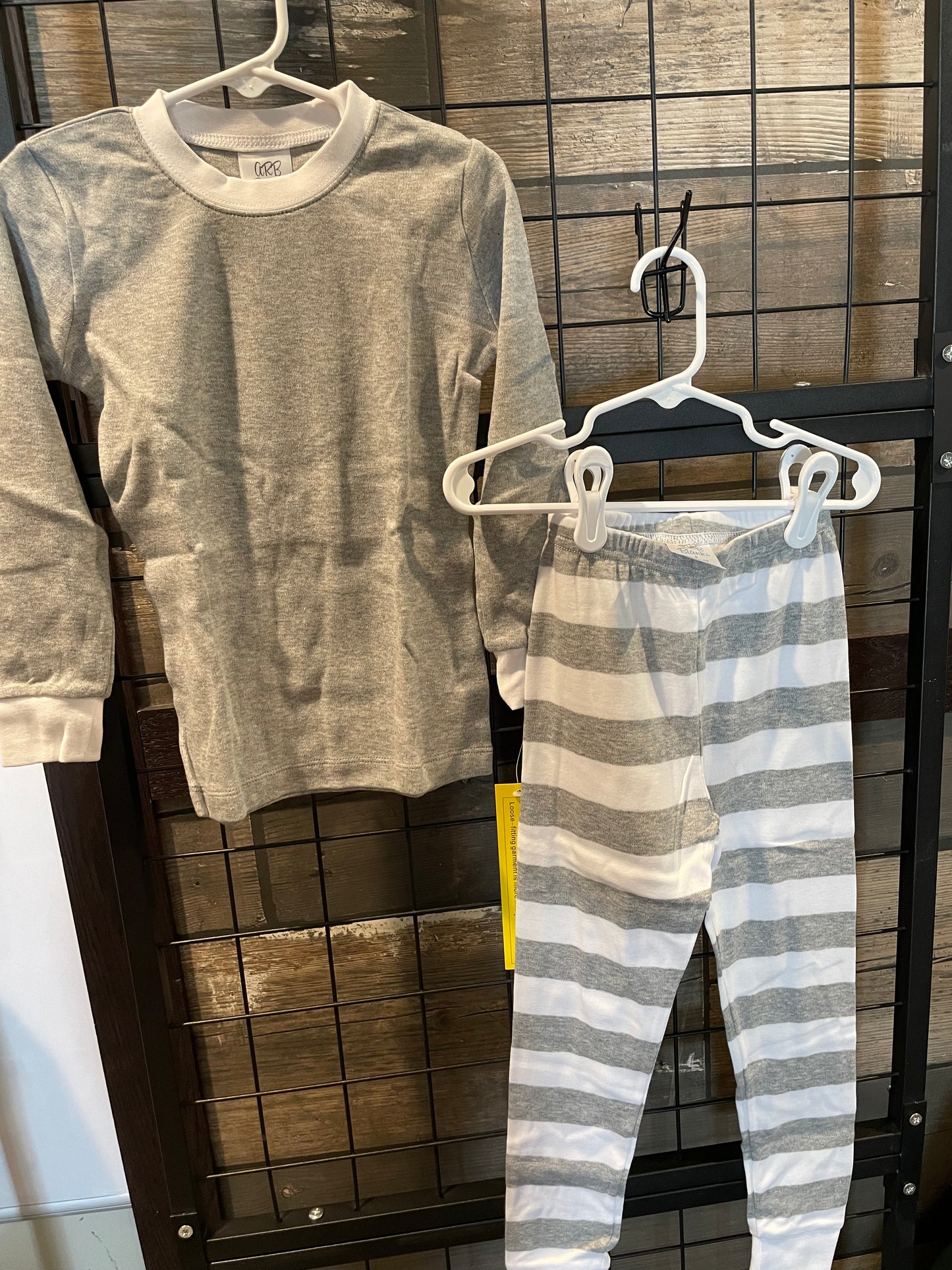 Gray Stripe Pjs