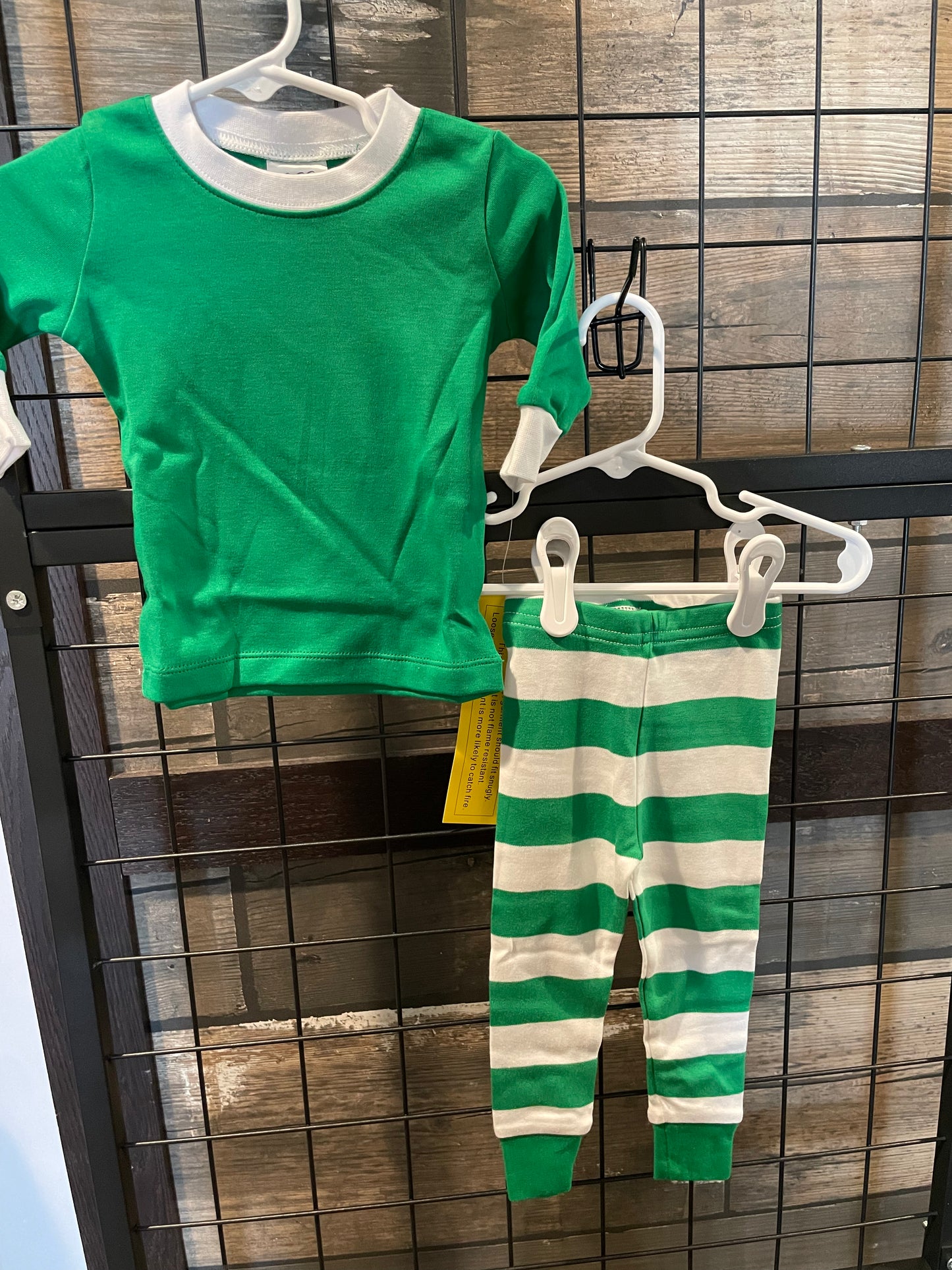 Green Stripe Pjs
