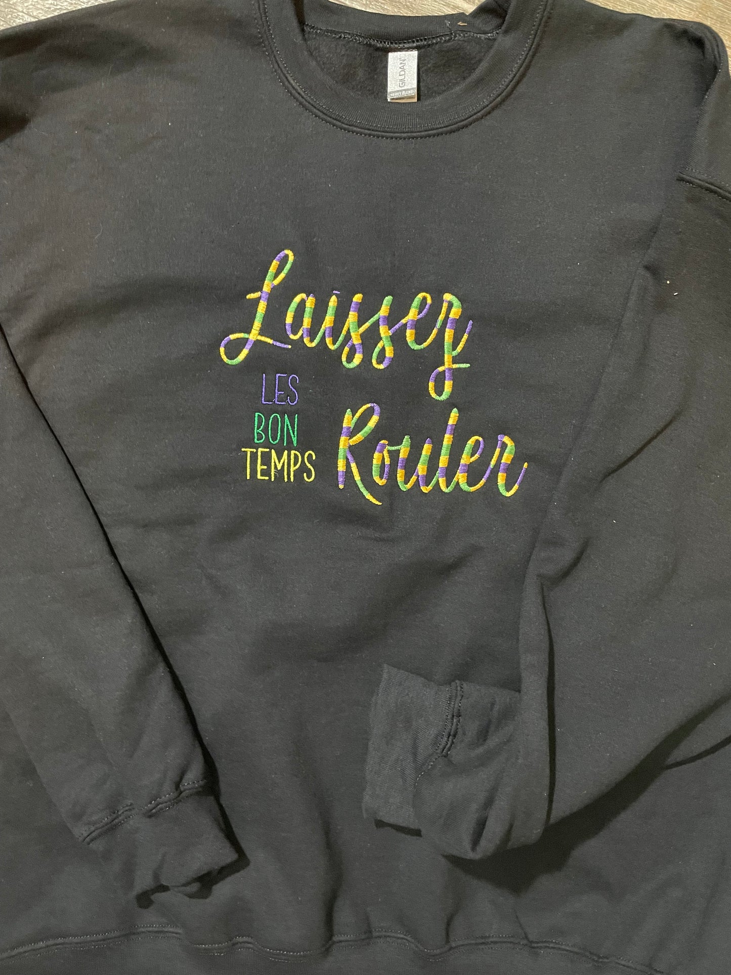 Laissez Le Bon Temps Rouler Embroidered sweatshirt