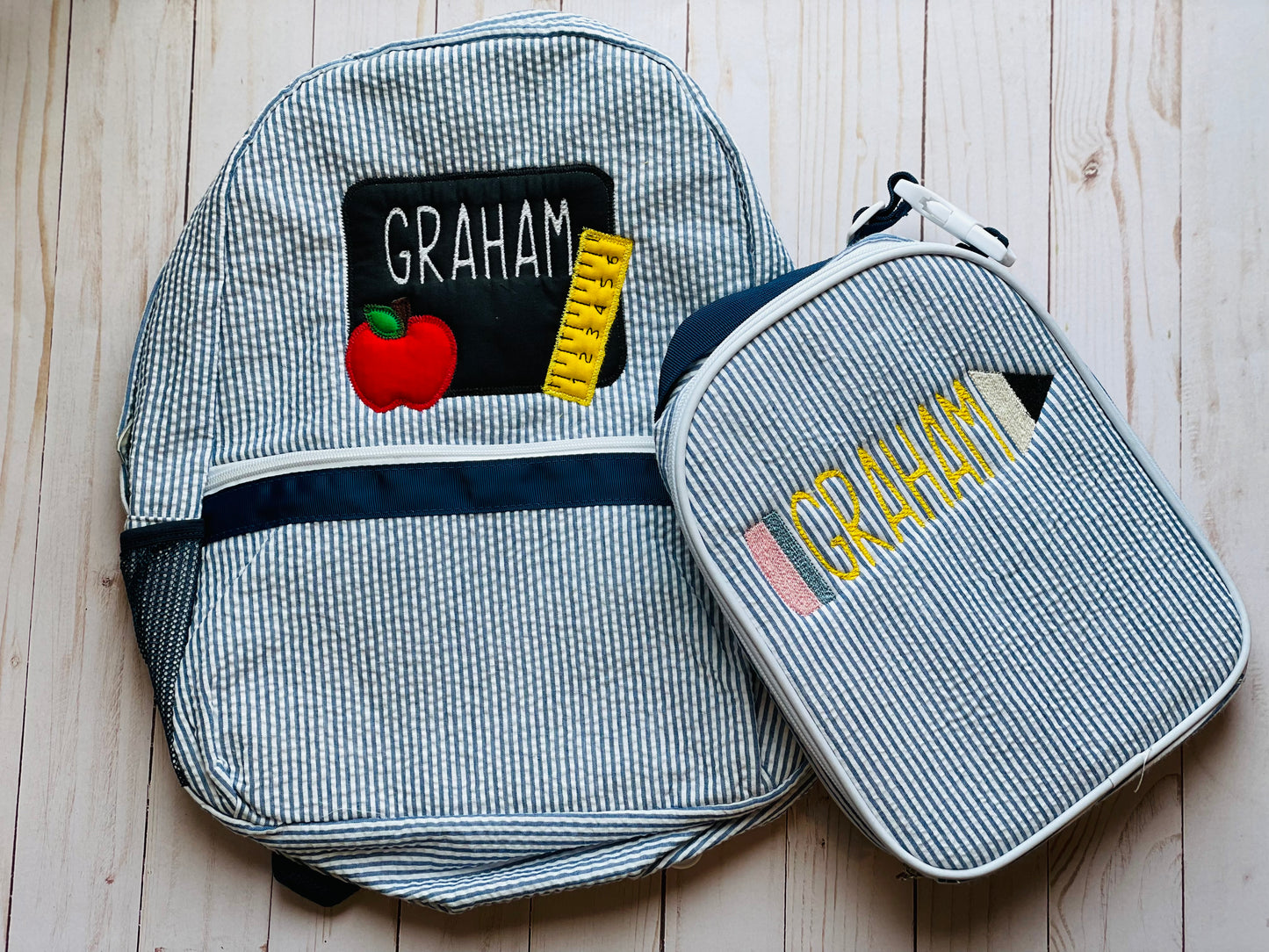 Seersucker Full-size Backpack