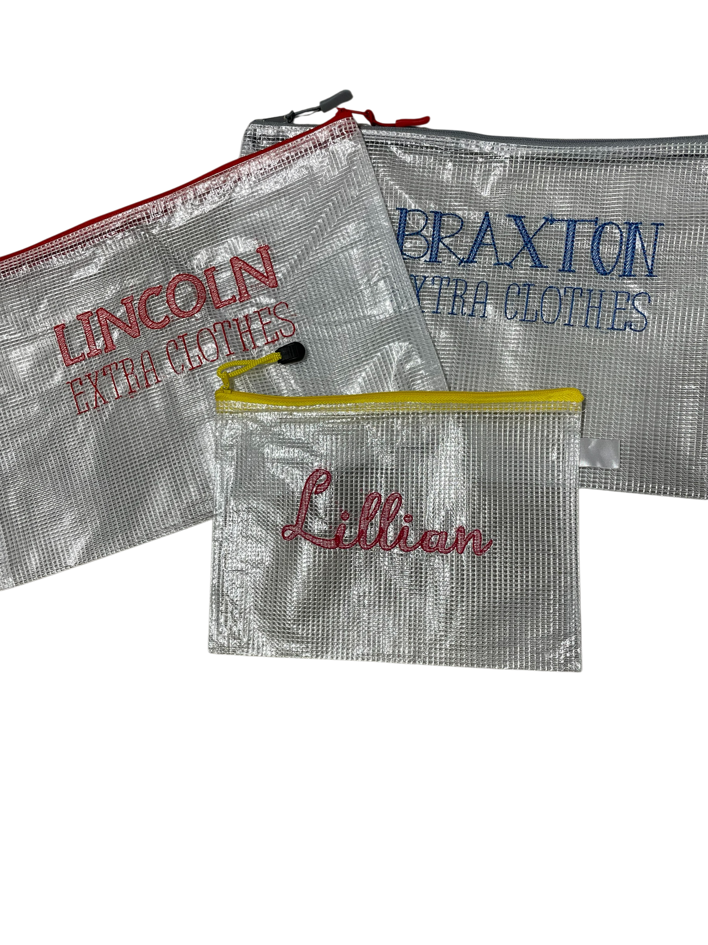 Clear Mesh Zipper Bags