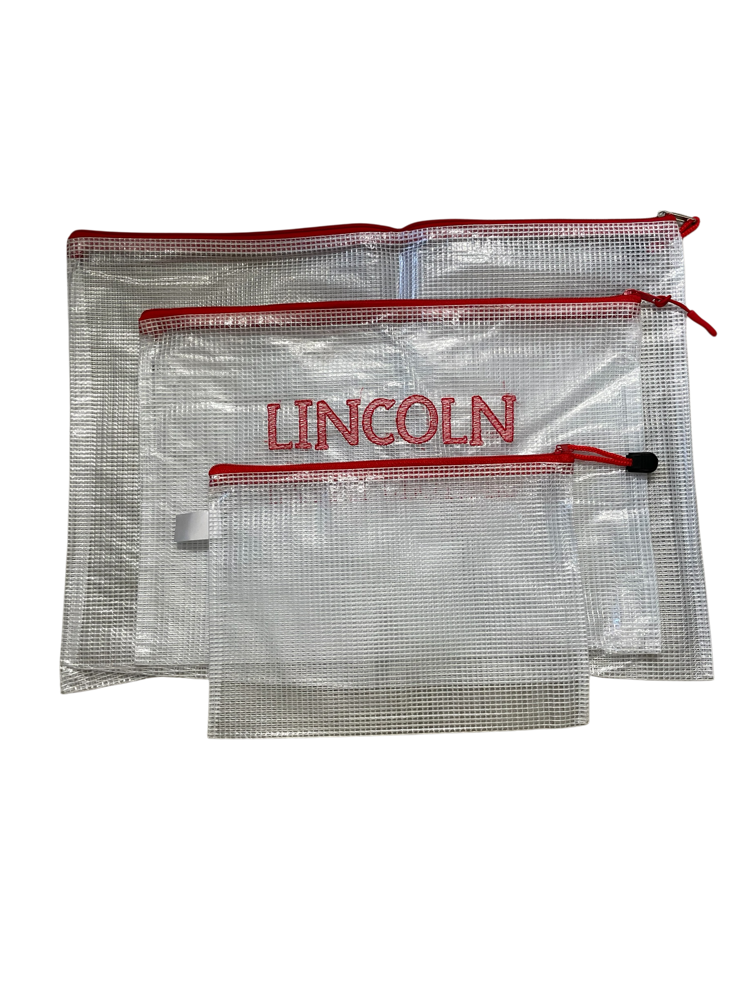 Clear Mesh Zipper Bags
