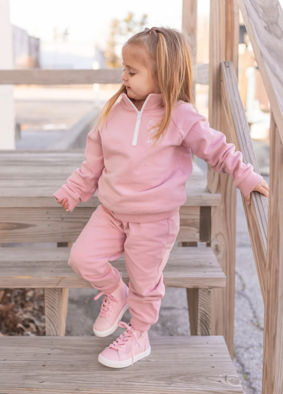 Quarter-Zip Organic Cotton Set