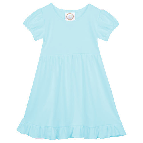Easter EMBROIDERED Short Sleeve Ruffle Dress