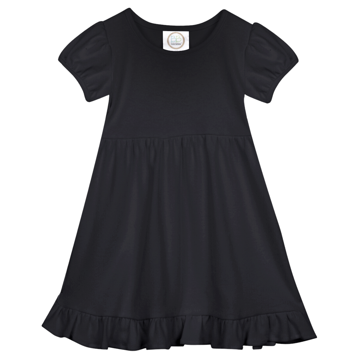 Easter EMBROIDERED Short Sleeve Ruffle Dress