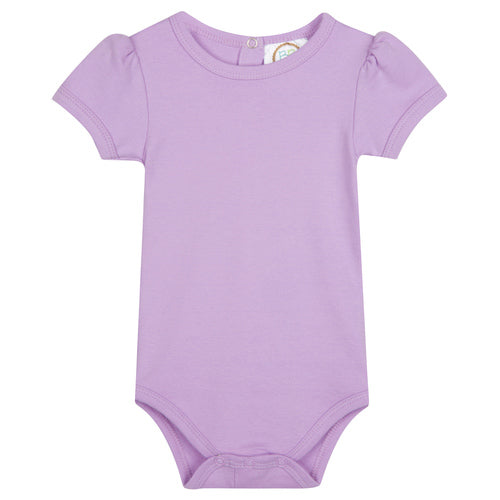 EMBROIDERED Short Sleeve Ruffle Onesie