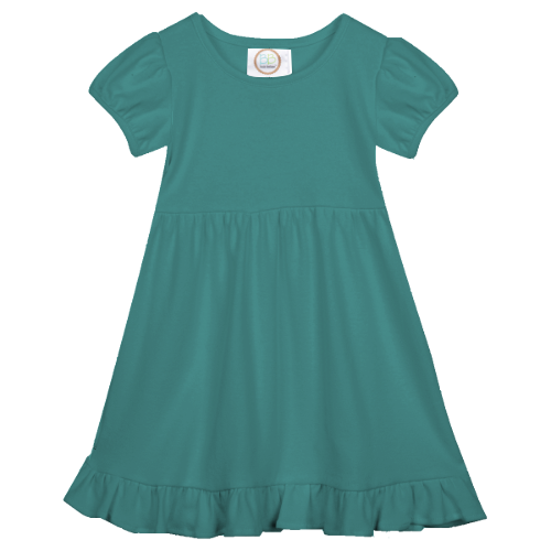 Easter EMBROIDERED Short Sleeve Ruffle Dress