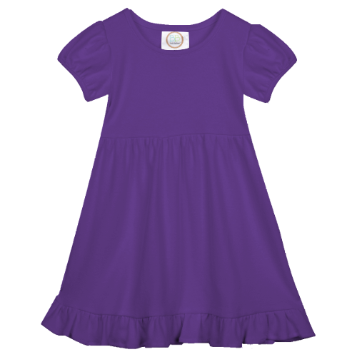 Easter EMBROIDERED Short Sleeve Ruffle Dress