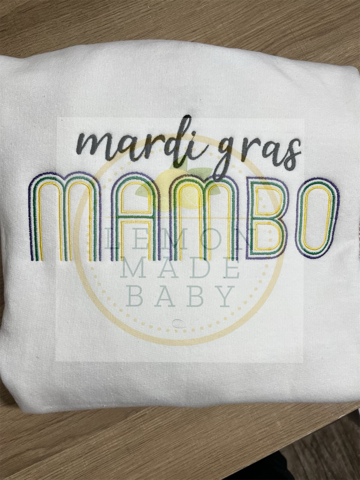 Mardi Gras Mambo Embroidered sweatshirt