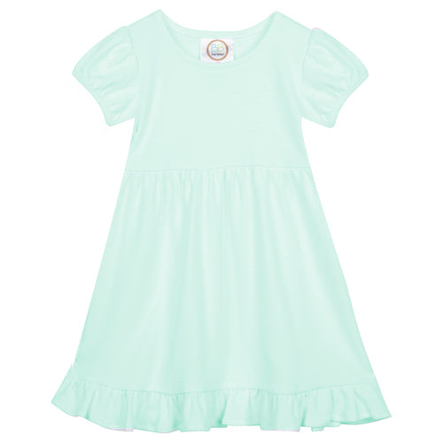 Easter EMBROIDERED Short Sleeve Ruffle Dress