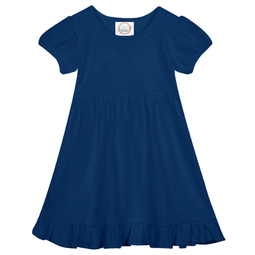 Easter EMBROIDERED Short Sleeve Ruffle Dress