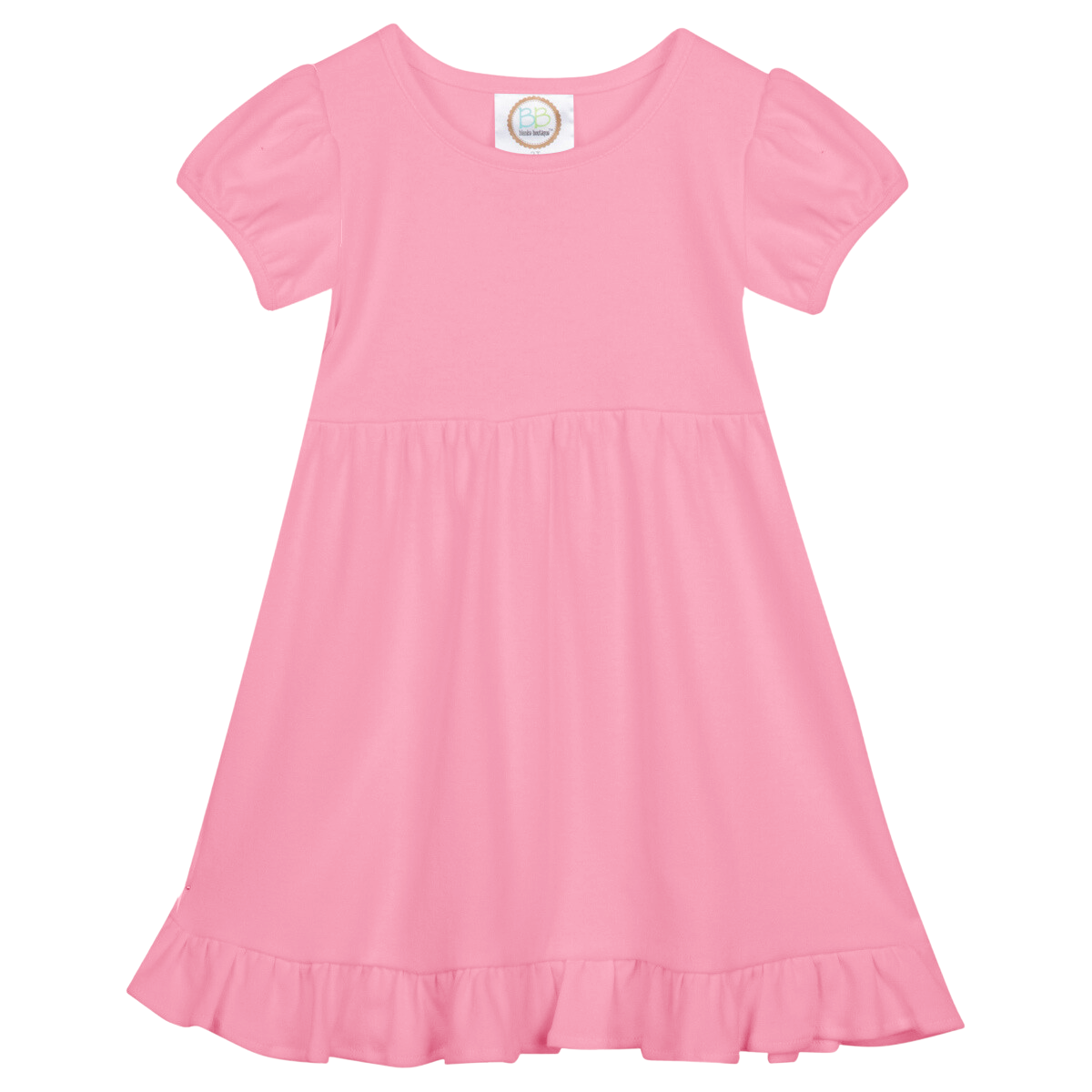 Easter EMBROIDERED Short Sleeve Ruffle Dress