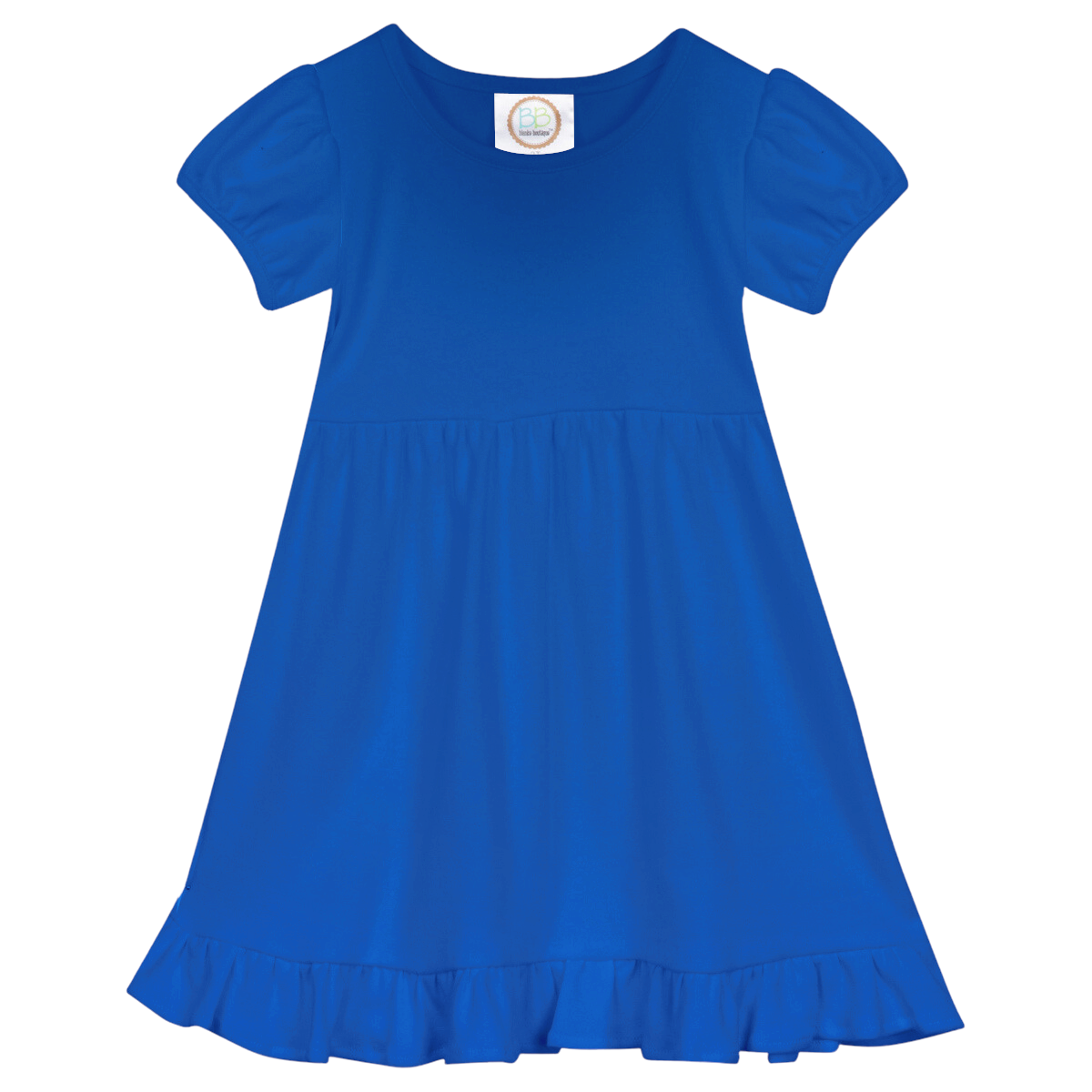 Easter EMBROIDERED Short Sleeve Ruffle Dress