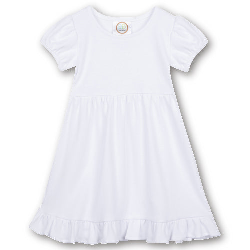 Easter EMBROIDERED Short Sleeve Ruffle Dress