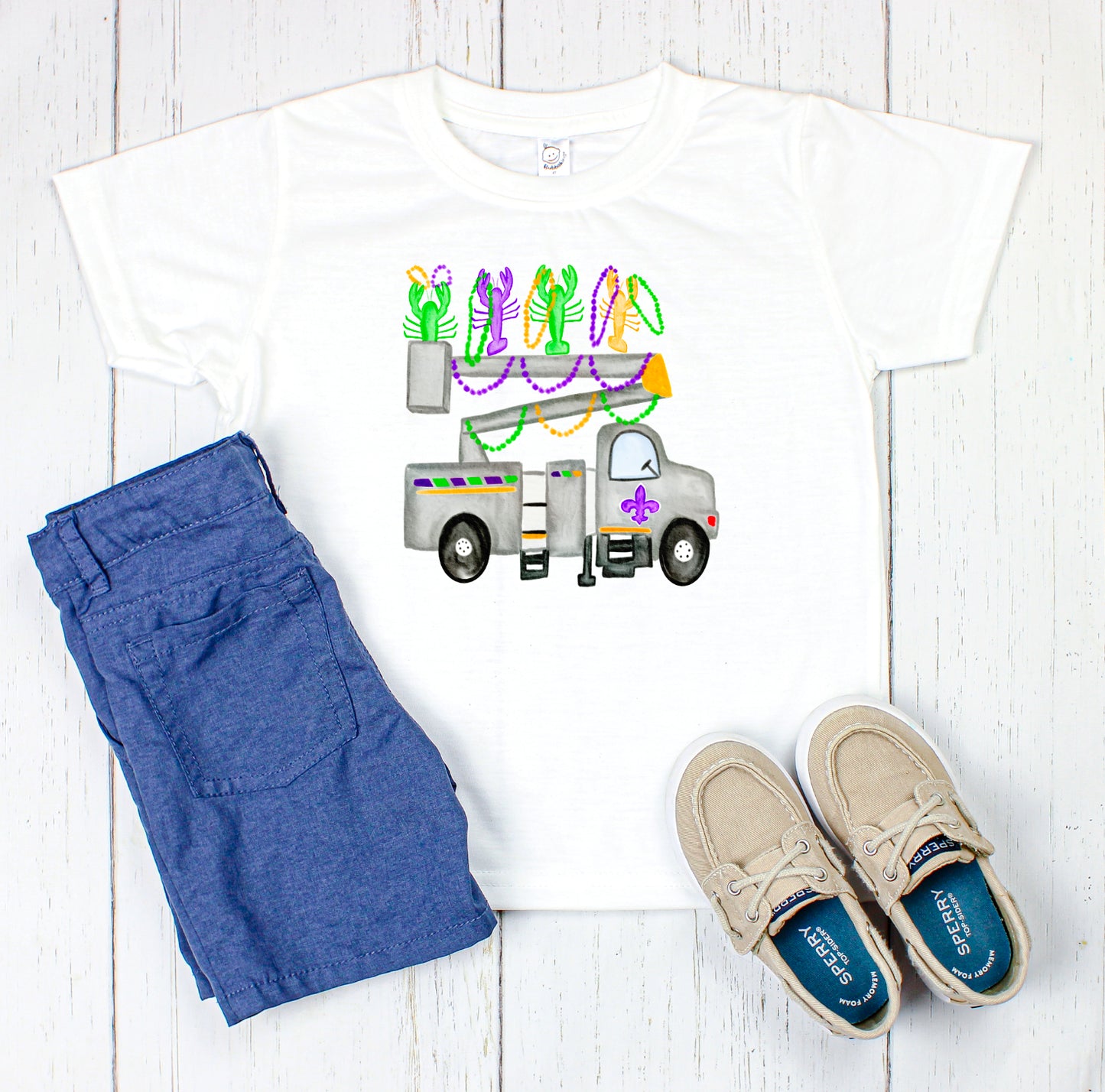 CHILD MARDI GRAS TEE