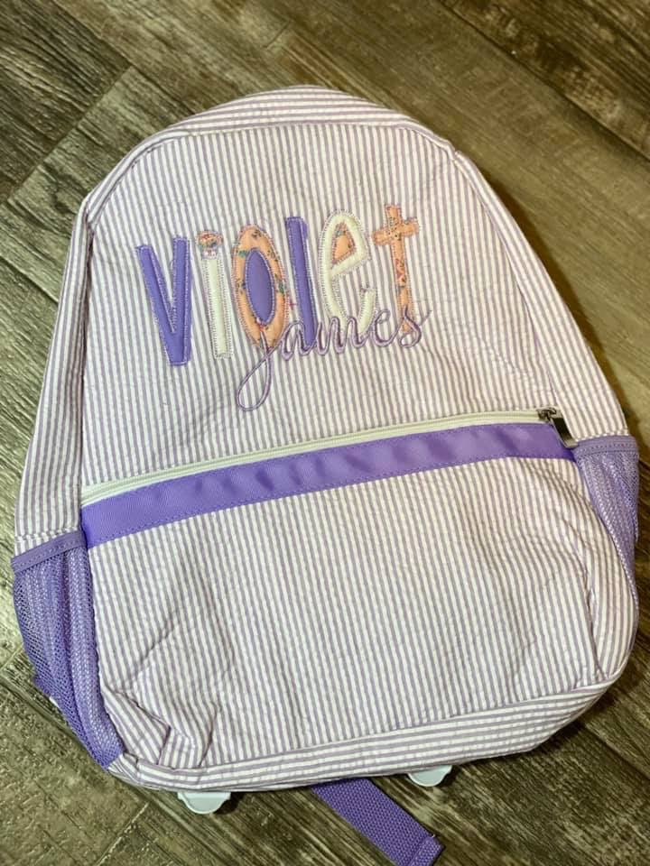 Seersucker Full-size Backpack