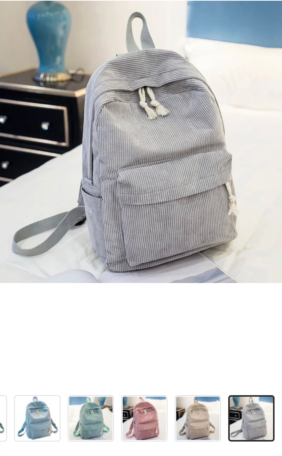 Corduroy Backpack