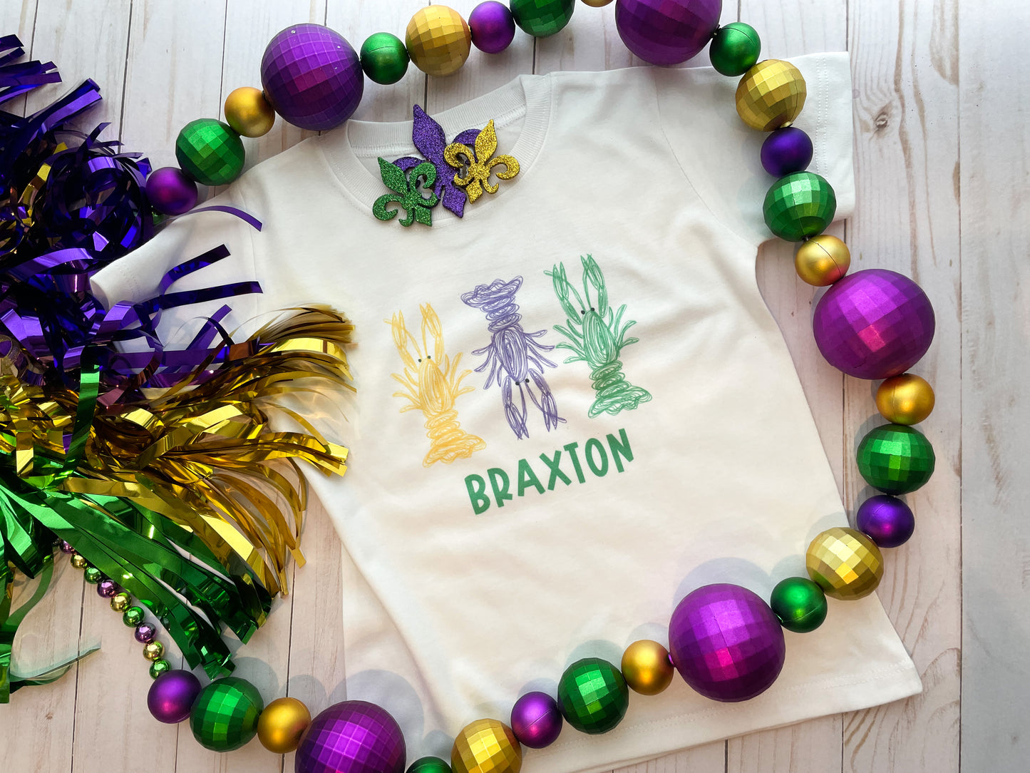 CHILD MARDI GRAS TEE