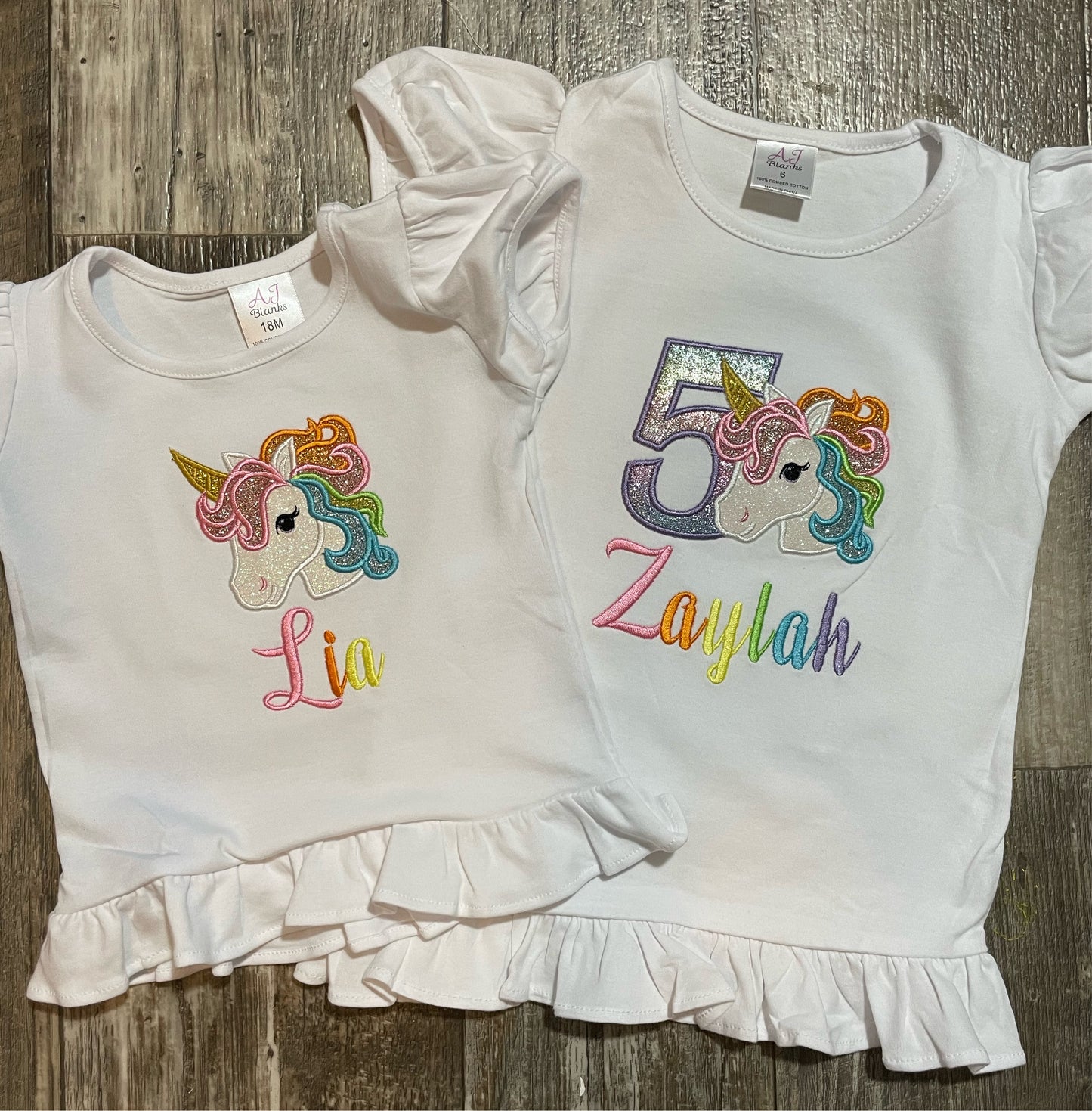 Custom Embroidered Birthday Outfits