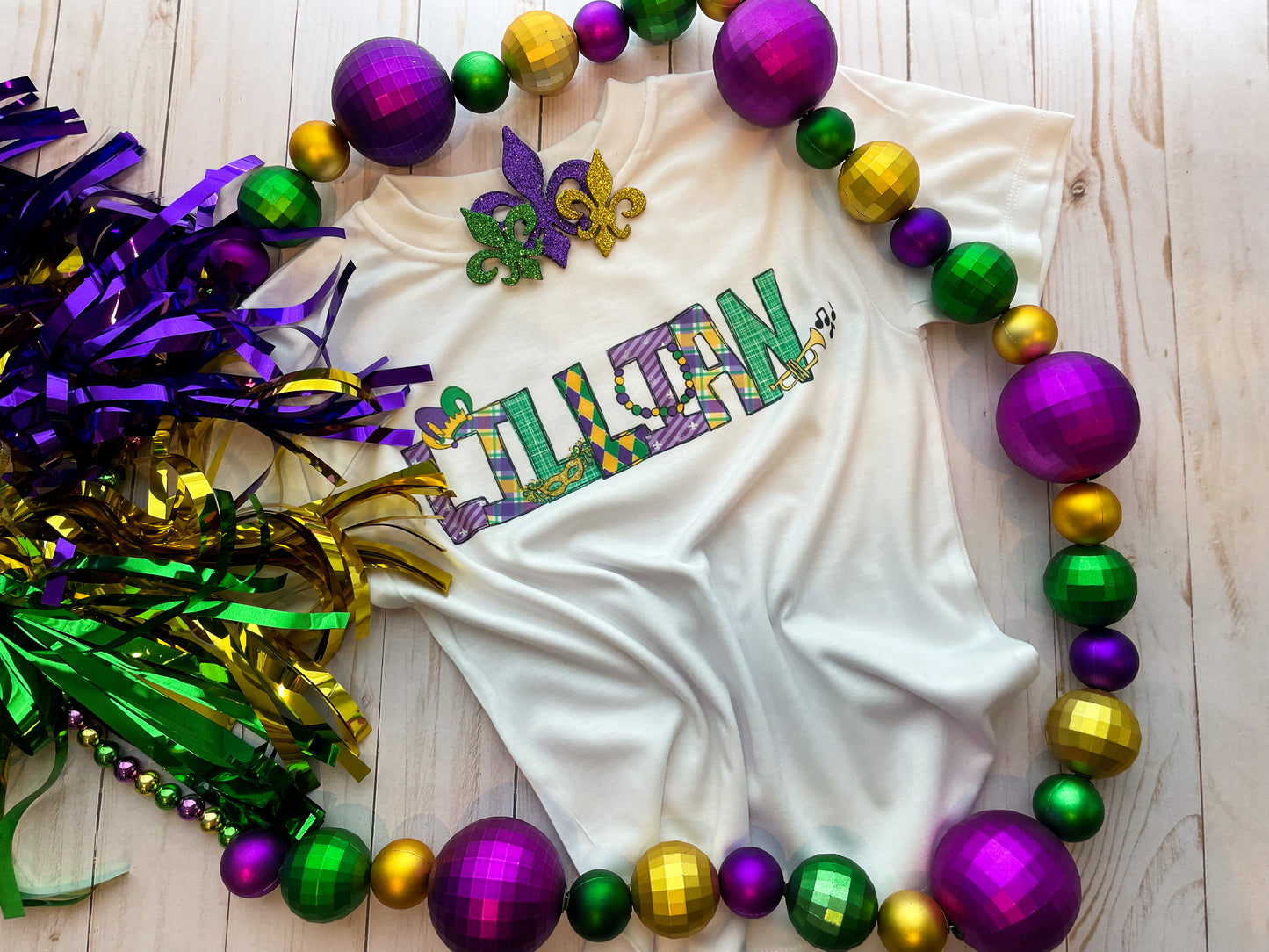 CHILD MARDI GRAS TEE
