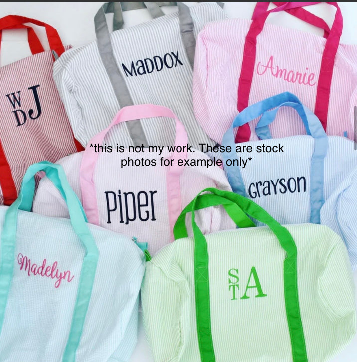 Seersucker Duffle