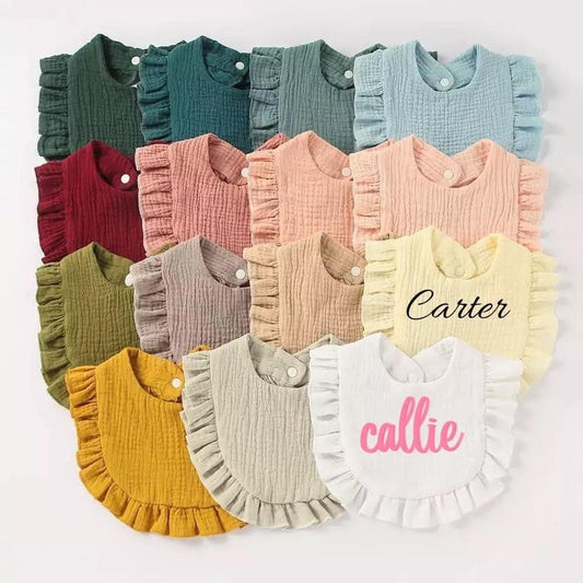 Muslin Ruffle Bib PRE-ORDER