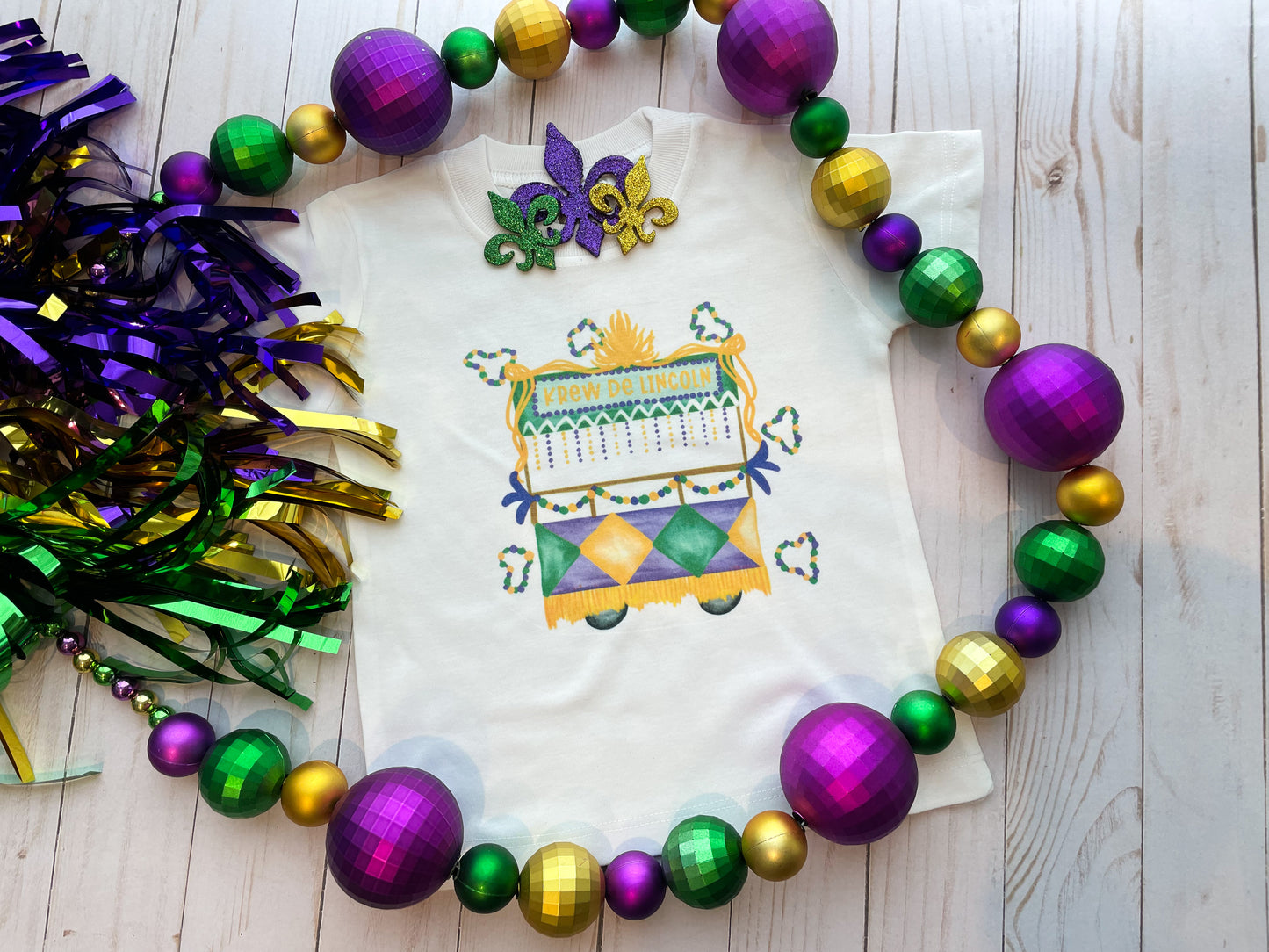 CHILD MARDI GRAS TEE