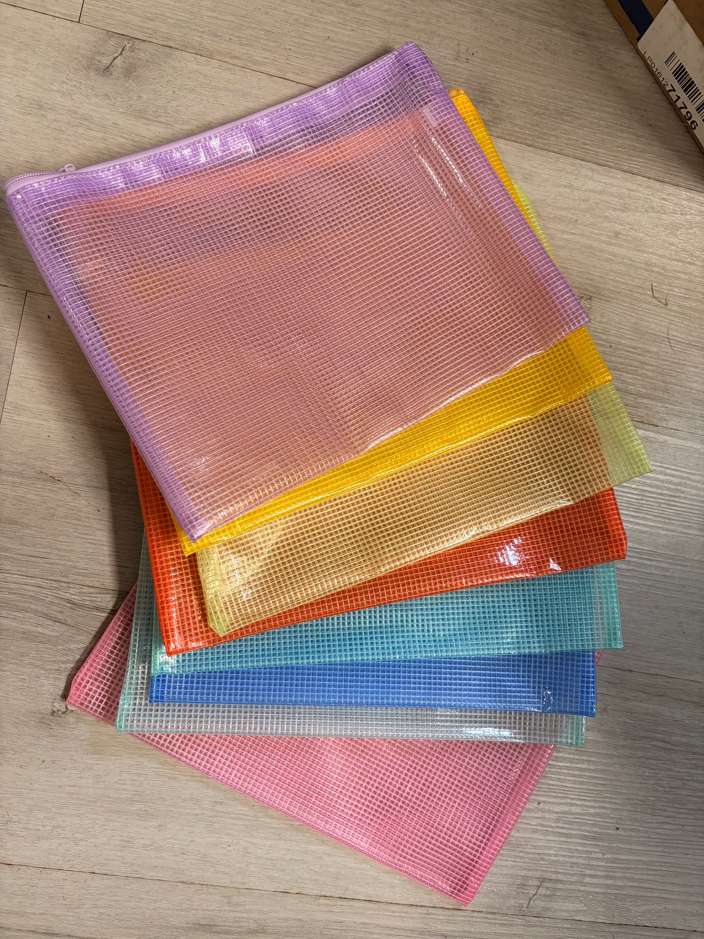 Clear Mesh Zipper Bags