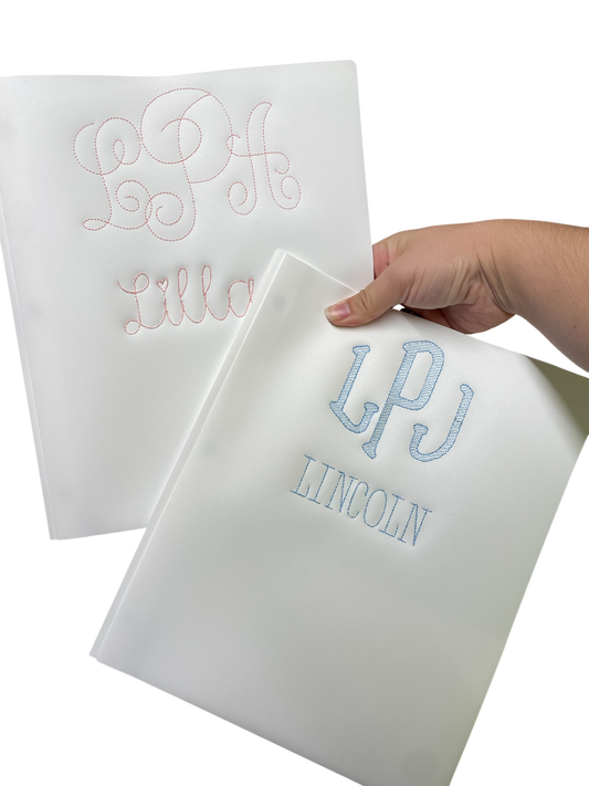 Embroidered Folder