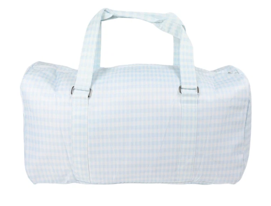 Blue Gingham Bag Set