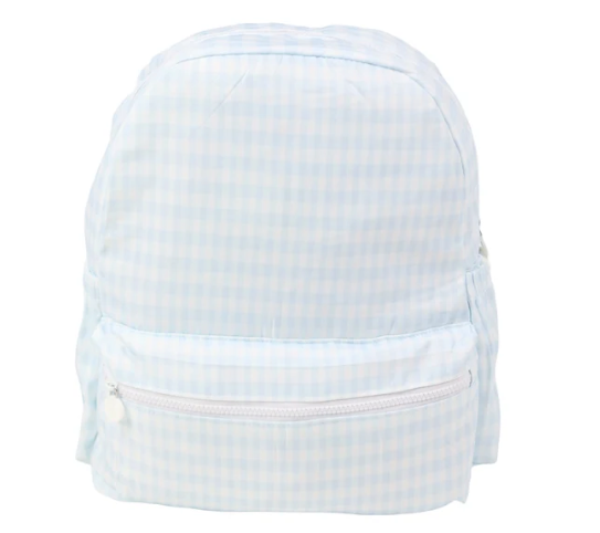 Blue Gingham Bag Set
